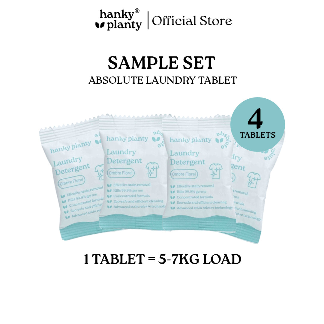 Absolute Laundry Tablet Sample Set Ombre Flower โ Powerful Clean, Compact, Easy Use