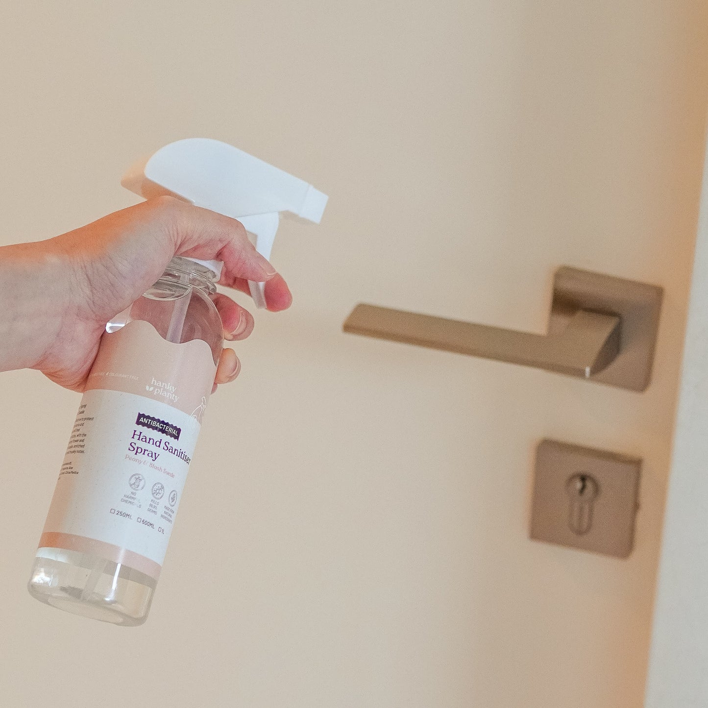 Hand Sanitizer Spray - Peony & Blush Suede (Exp 06/2026)
