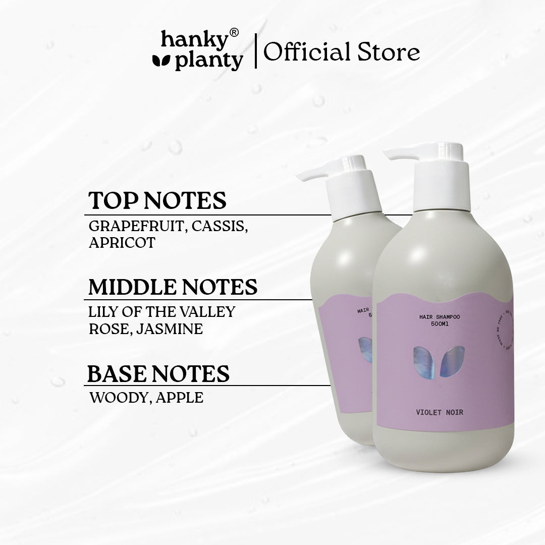 Hanky Planty Violet Noir Shampoo & Conditioner 500ml Christmas Set