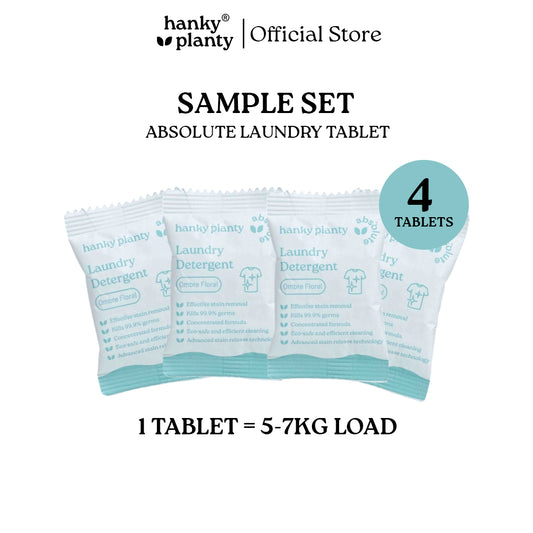 Absolute Laundry Tablet Sample Set Ombre Flower — Powerful Clean, Compact, Easy Use