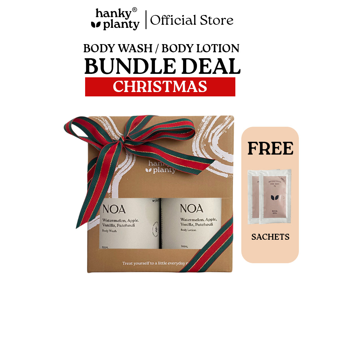 Hanky Planty NOA Set Christmas Bundle – NOA Body Wash + NOA Body Lotion Gift Set