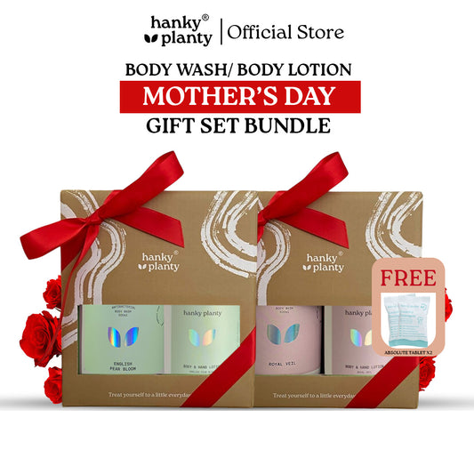 Hanky Planty Mother's Day Gift Set – 500ml Body Wash + 300ml Body Lotion