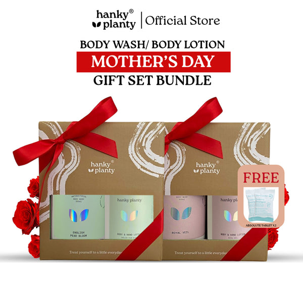 Hanky Planty Mother's Day Gift Set – 500ml Body Wash + 300ml Body Lotion