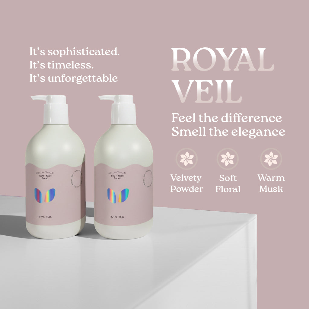 Hanky Planty Royal Veil Body Wash & Hand Wash 500ml  Christmas Set