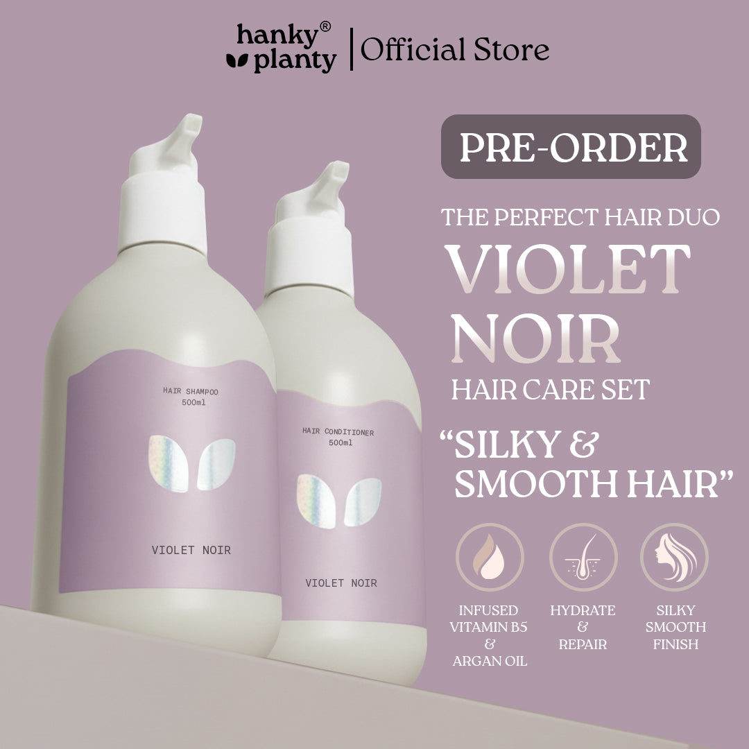 Hanky Planty Violet Noir Shampoo & Conditioner 500ml Christmas Set
