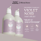 Hanky Planty Violet Noir Shampoo & Conditioner 500ml Set, gift set — sulfate-free, plant-derived, made in Malaysia