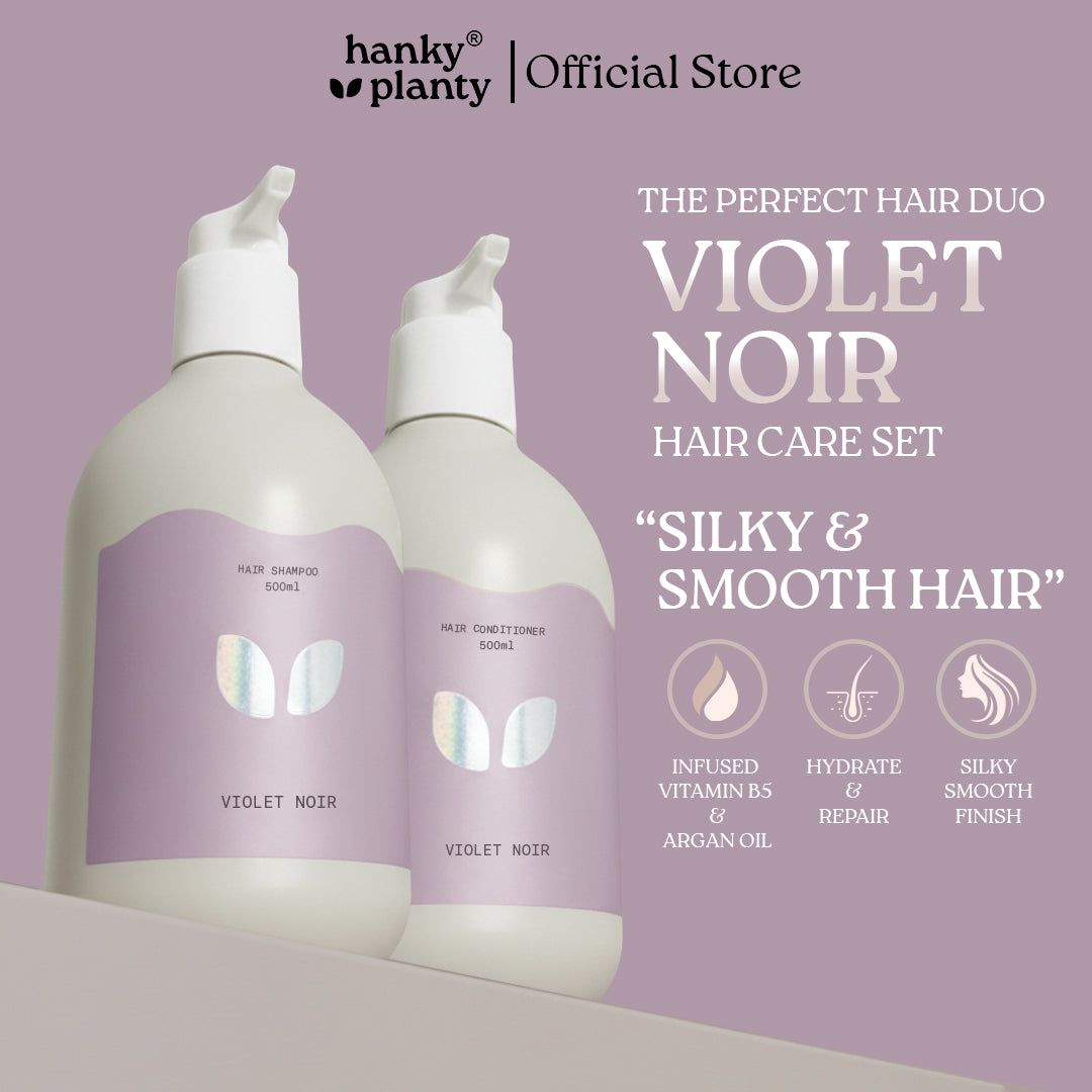 Hanky Planty Violet Noir Shampoo & Conditioner 500ml Christmas Set