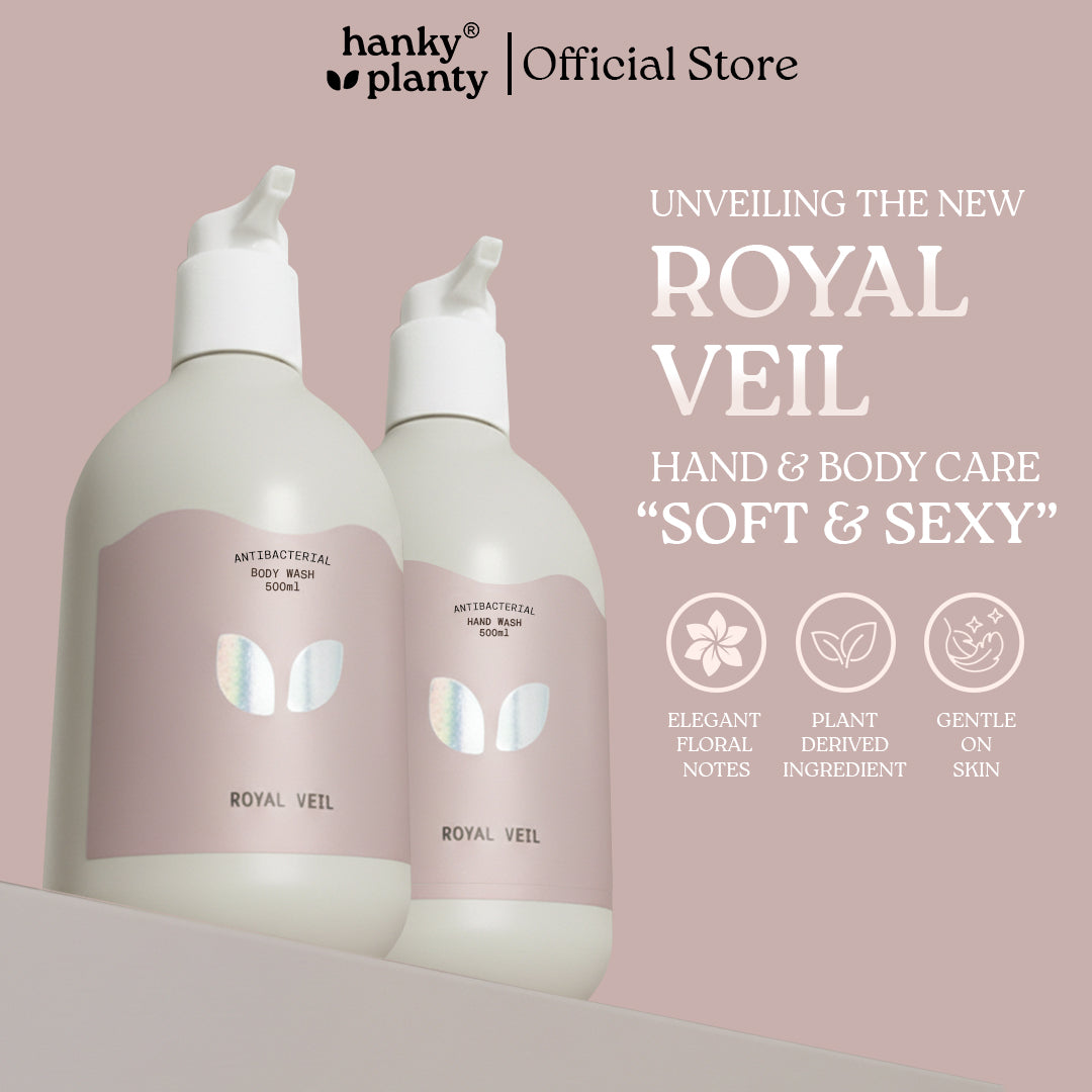 Hanky Planty Royal Veil Body Wash & Hand Wash 500ml  Christmas Set