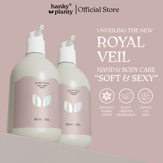 Hanky Planty Royal Veil Body Wash & Hand Wash 500ml  Christmas Set