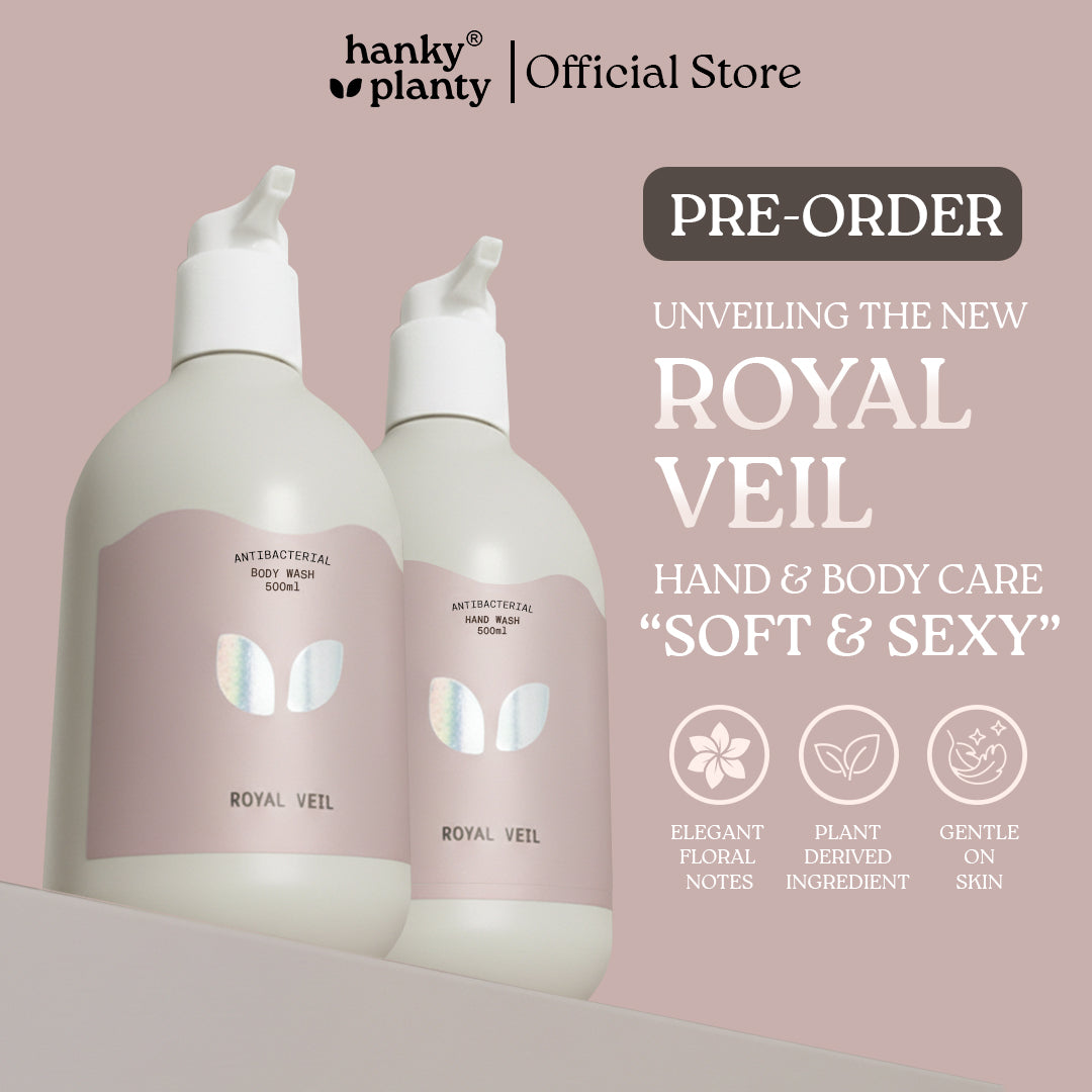 Hanky Planty Royal Veil Body Wash & Hand Wash 500ml  Christmas Set