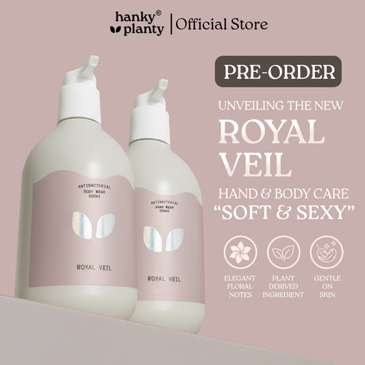 Hanky Planty Royal Veil Body Wash & Hand Wash 500ml  Christmas Set