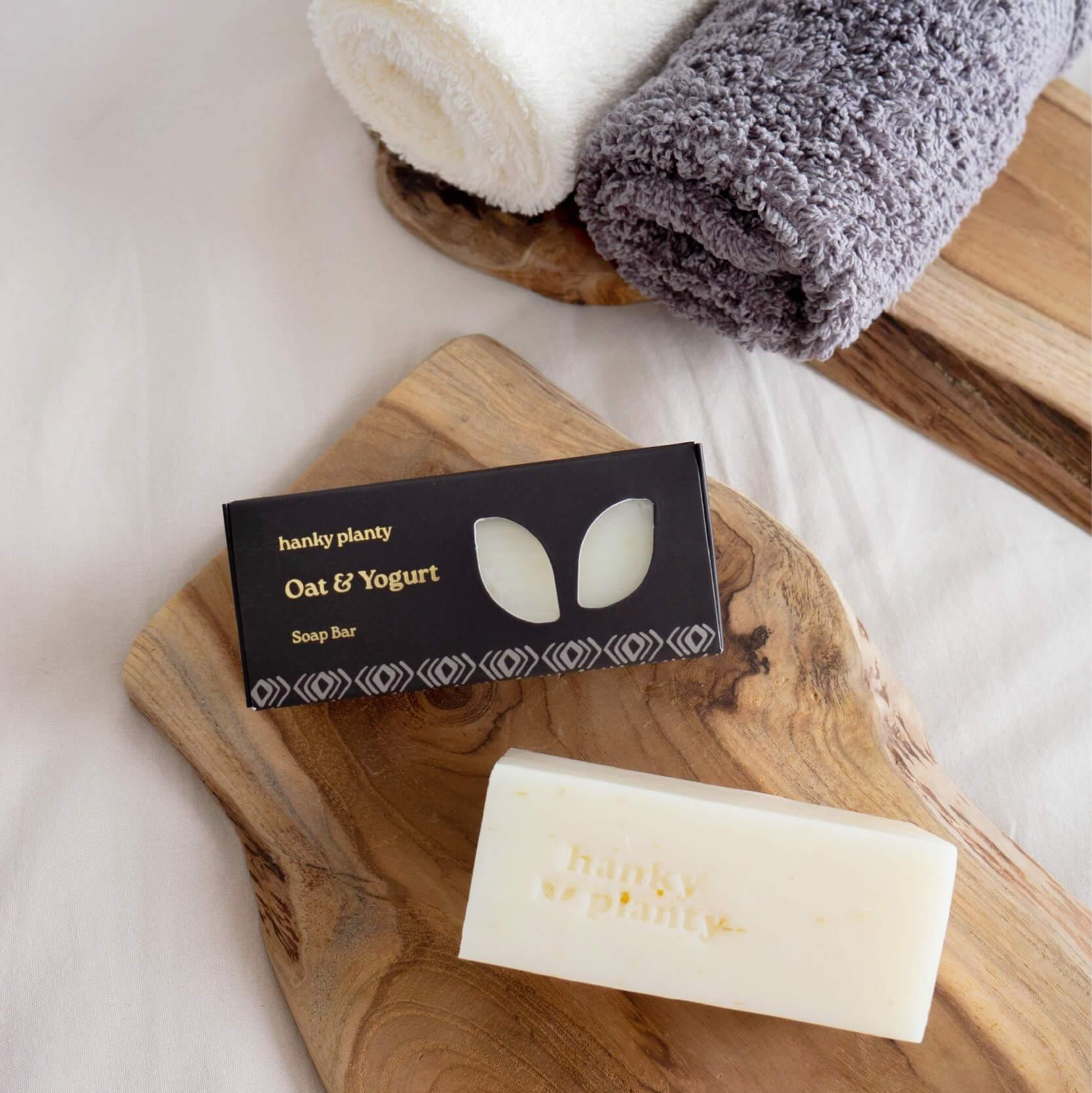 Hanky Planty Oat & Yogurt Soap Bar (145g).