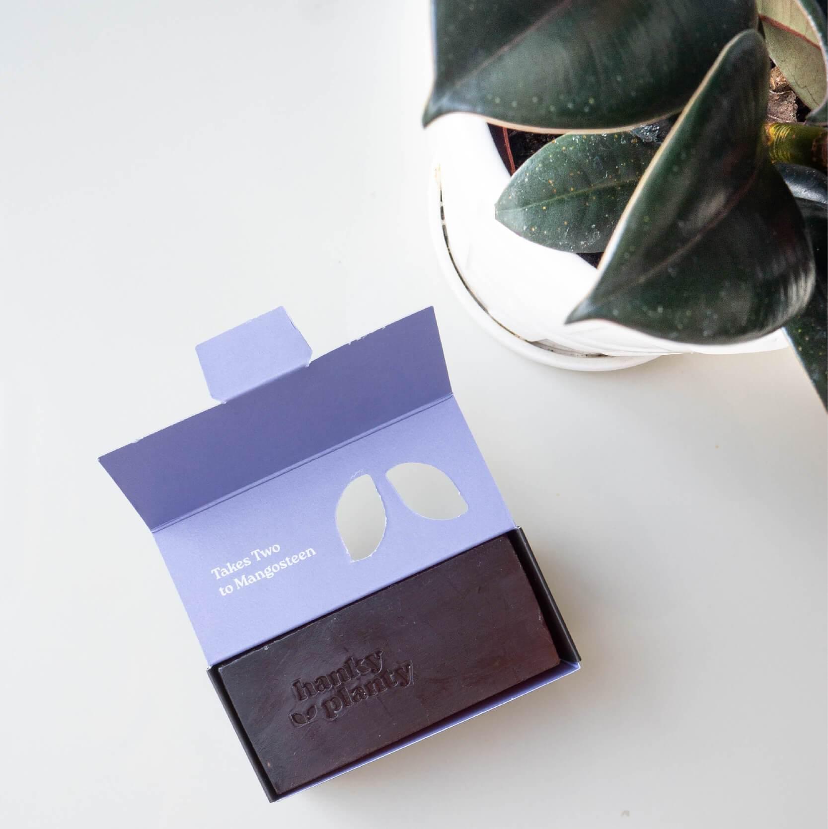 Hanky Planty Mangosteen with Bilberry Extract Soap Bar (145g).