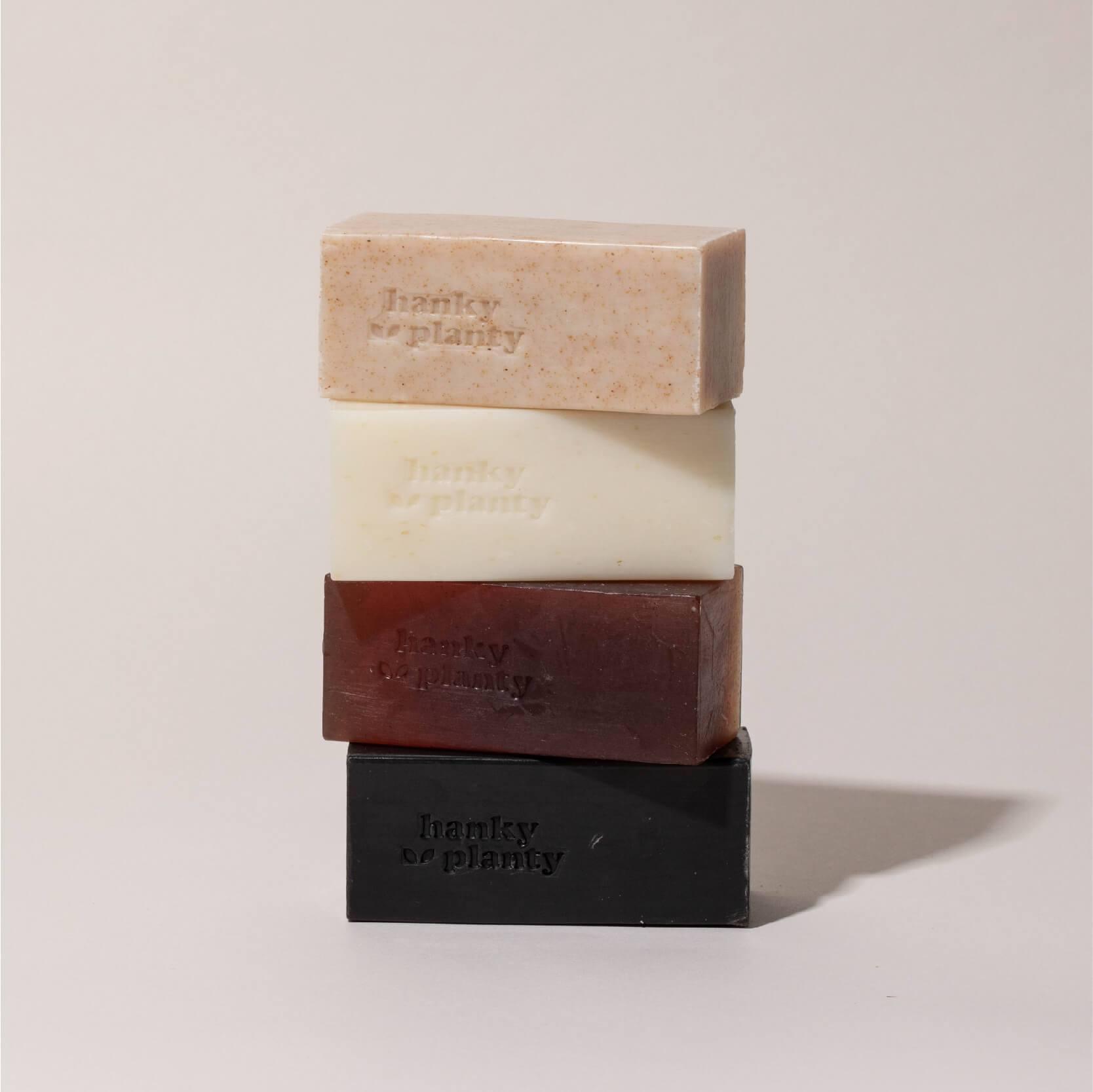 Hanky Planty Walnut Shell Exfoliating Soap Bar (145g).