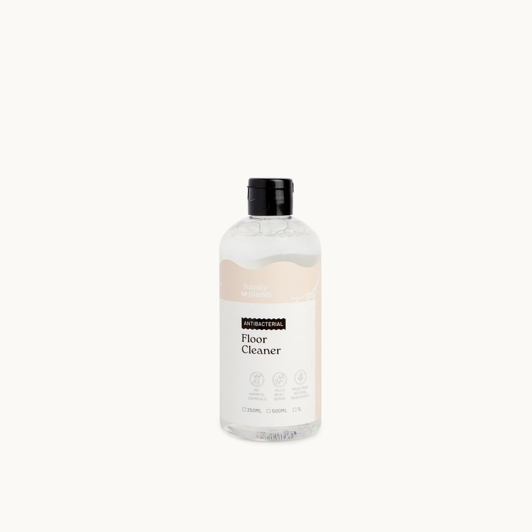 Hanky Planty antibacterial floor cleaner, plant-based, biodegradable household cleaner, made in Malaysia