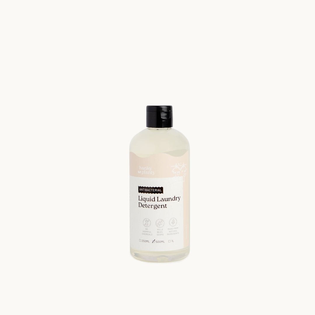 Hanky Planty antibacterial laundry detergent, plant-based, biodegradable household cleaner, made in Malaysia