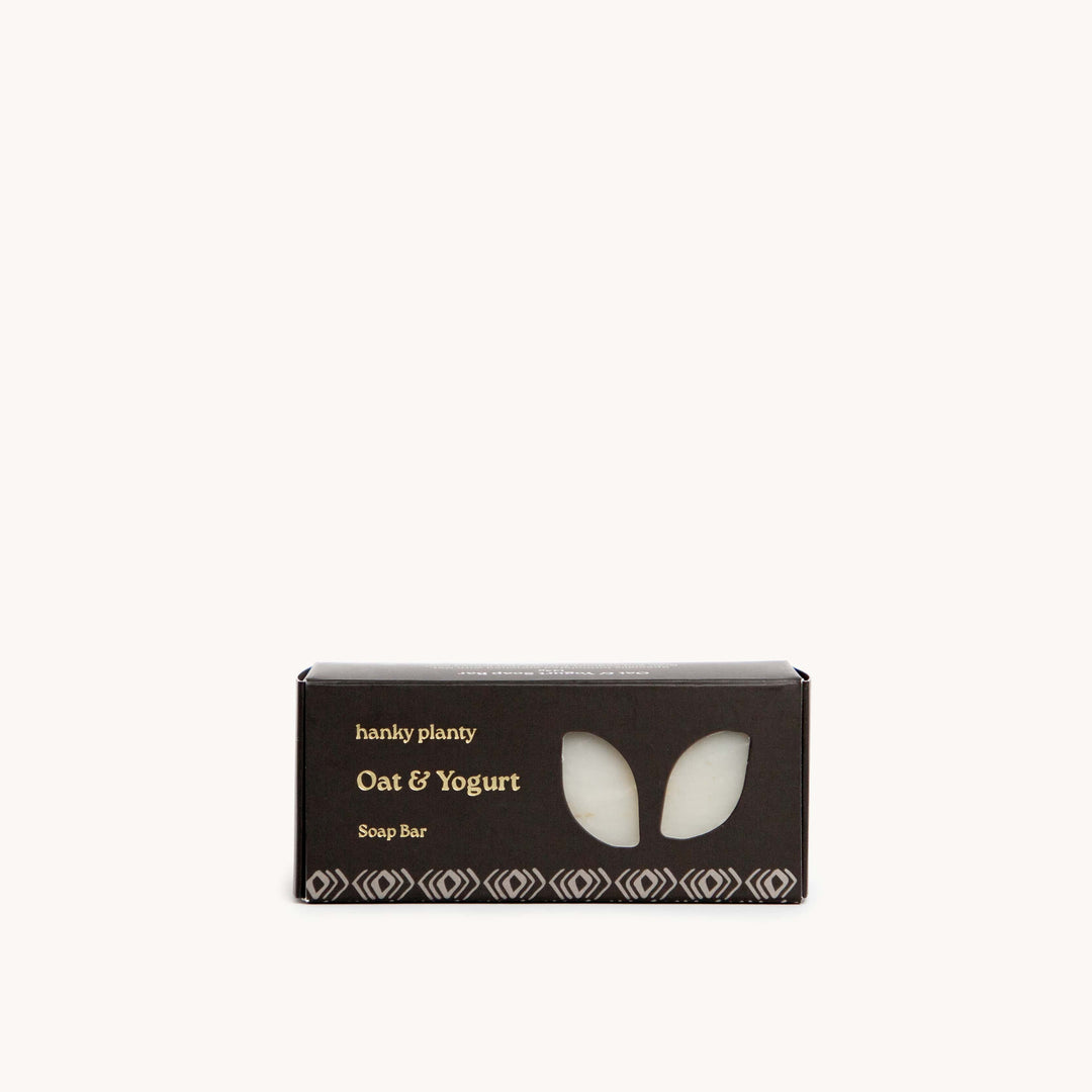 Hanky Planty Oat & Yogurt soap bar, 145g gentle cleansing bar, made in Malaysia